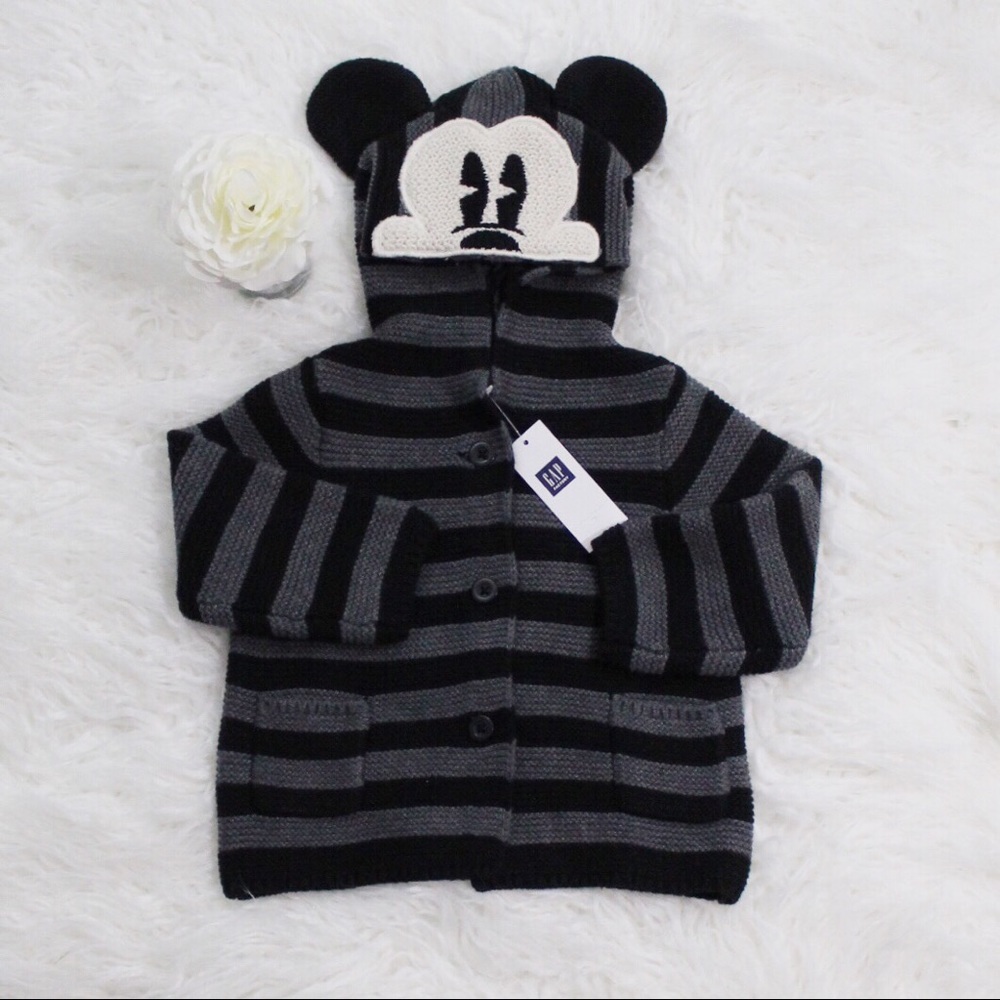 NWT Baby Gap Disney Mickey Mouse Garter Sweater - Picture 2 of 8